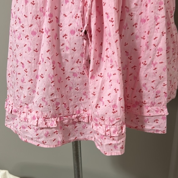 Free People Gabby Mini Dress Pink Floral Print A Line Pockets Sz M NEW - Picture 12 of 15